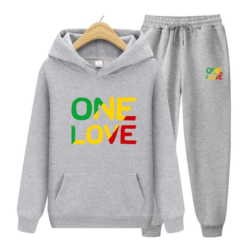 Мужской спортивный костюм, весенне-осенний толстовка с принтом ONELOVE, толстовка с длинными рукавами, лоскутный костюм для фитнеса и бега, повседневная одежда