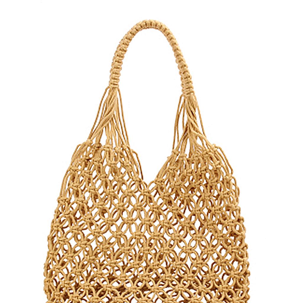 Straw Bag Clutch Knitting Tote for Women