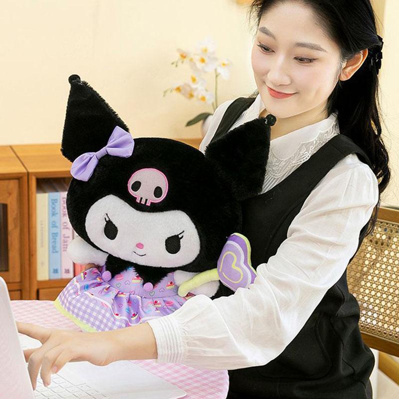 Плюшевая игрушка Sanrio Куроми, Моя Мелоди, Почакко, 40 см, Большой размер, С платьем-леденцом, Сквиши, Мягкая игрушка, Кукла, Для подарка на день рождения