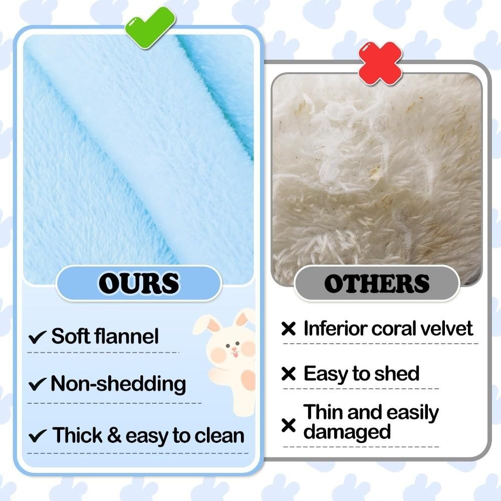 Thickened Bunny Concave Bed Washable Rabbit Plush Mat Soft Rabbit Bed Mat Rabbit