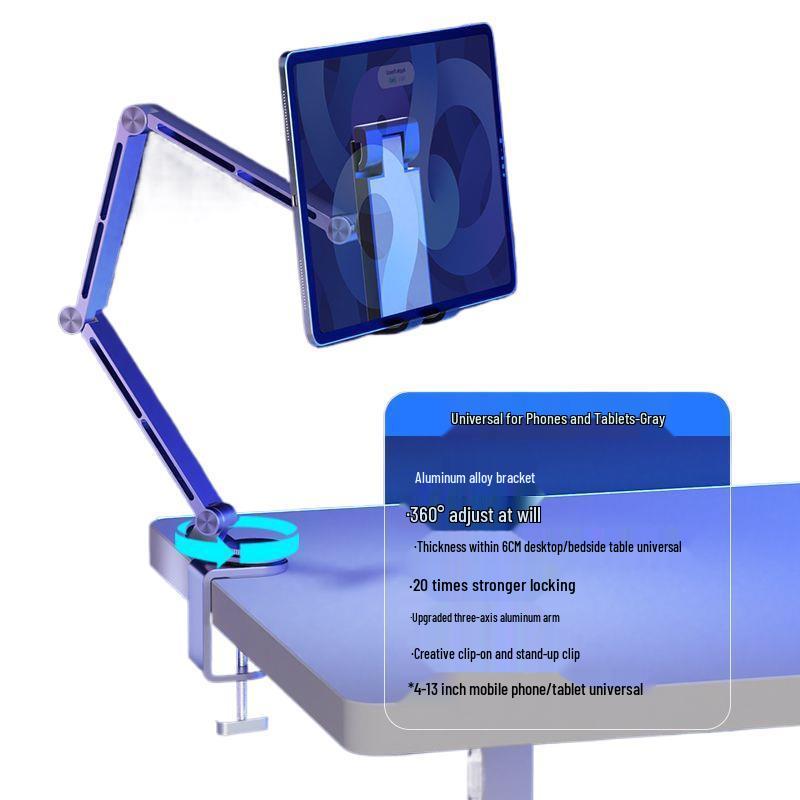 2025 Rotatable Aluminum Tablet Stand with Adjustable Arm
