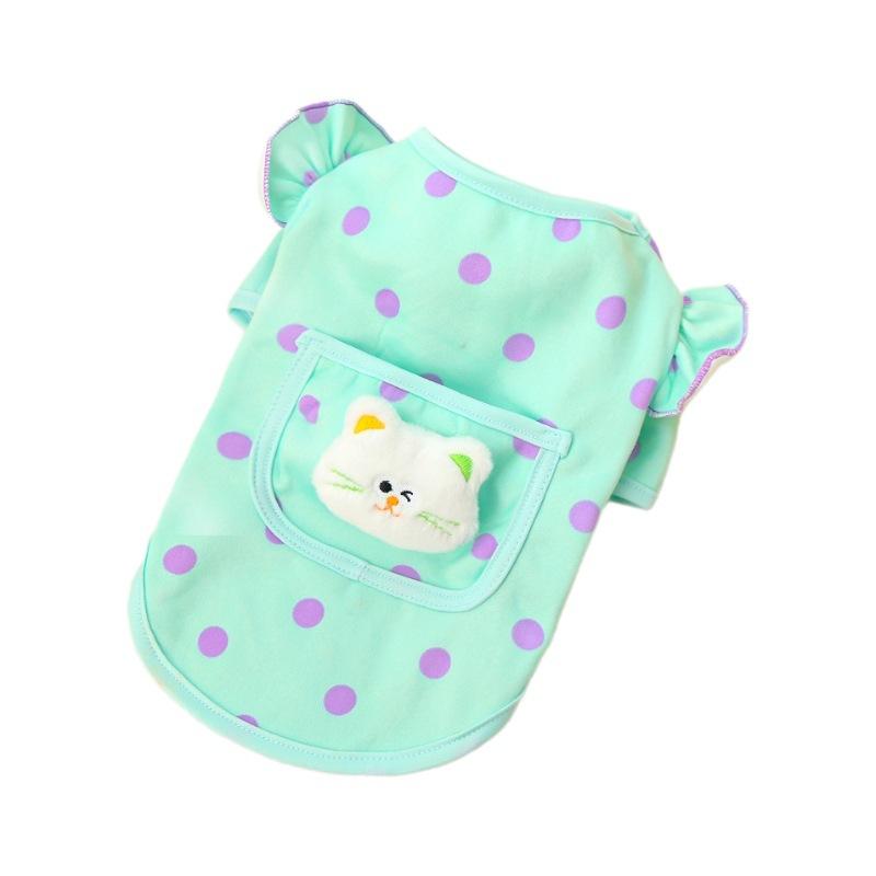 Одежда для домашних собак, Весенне-осенние рубашки для собак, Дышащие Тедди, Бишоны фризе, Щенки, Собаки среднего и маленького размера, Кошки