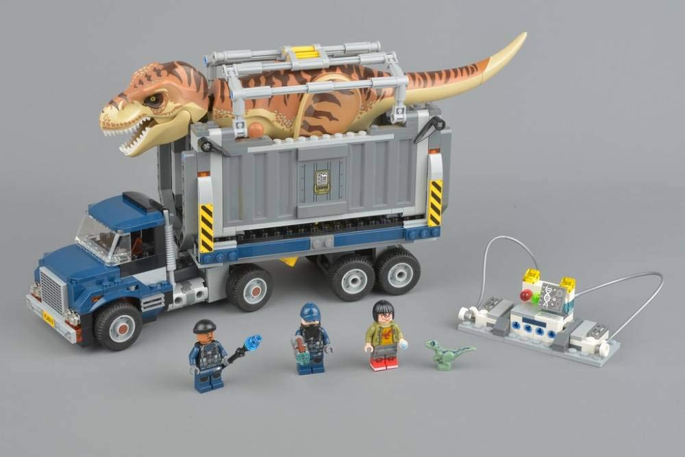 LEGO Jurassic World Transport 75933 Игровой набор с динозаврами, 609 деталей, грузовик T-Rex,