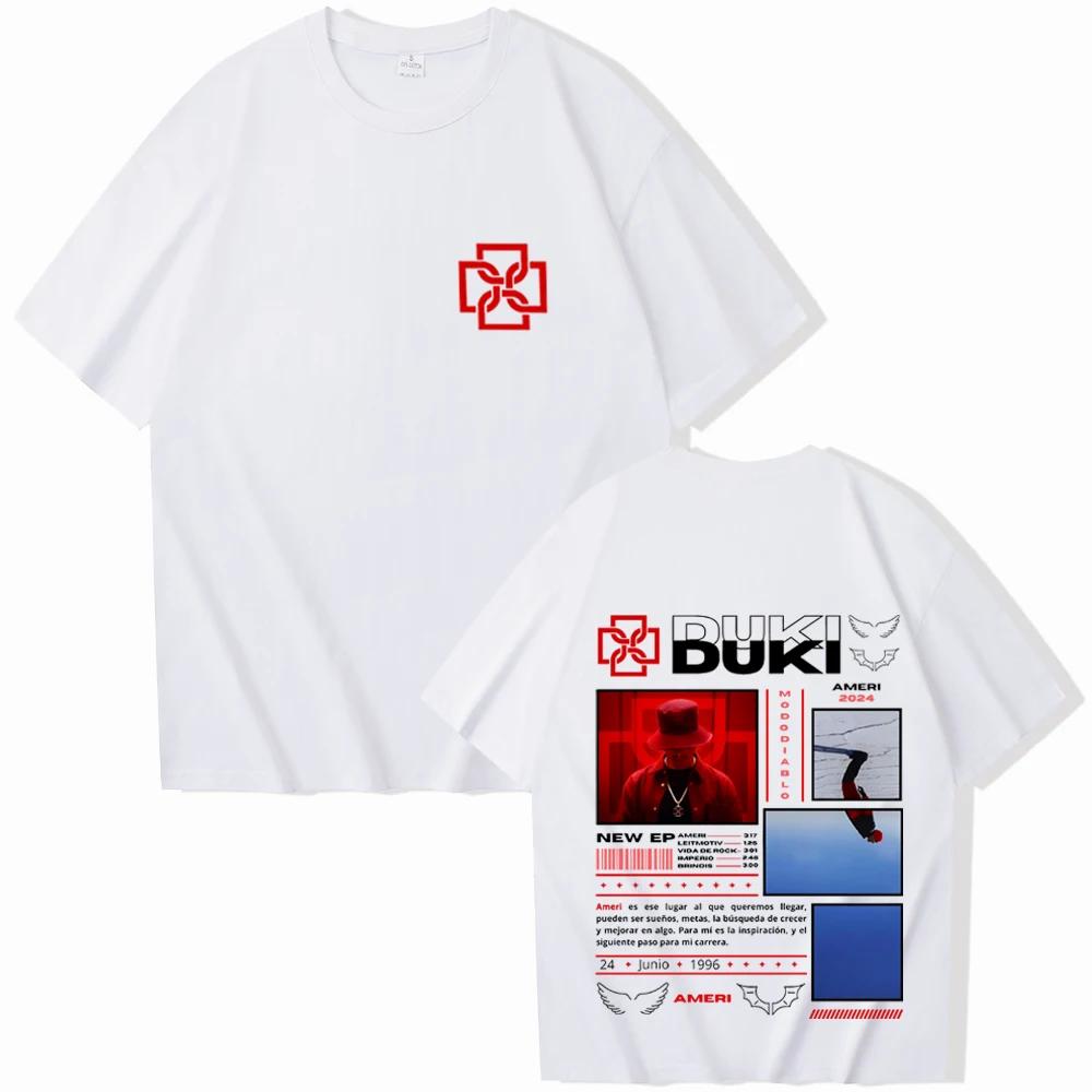 Duki Rapper Album TShirt Fashion Y2k Unisex TShirt Duki Merch Fans Gift Tops Harajuku ONeck Summer Casual Unisex Shirt