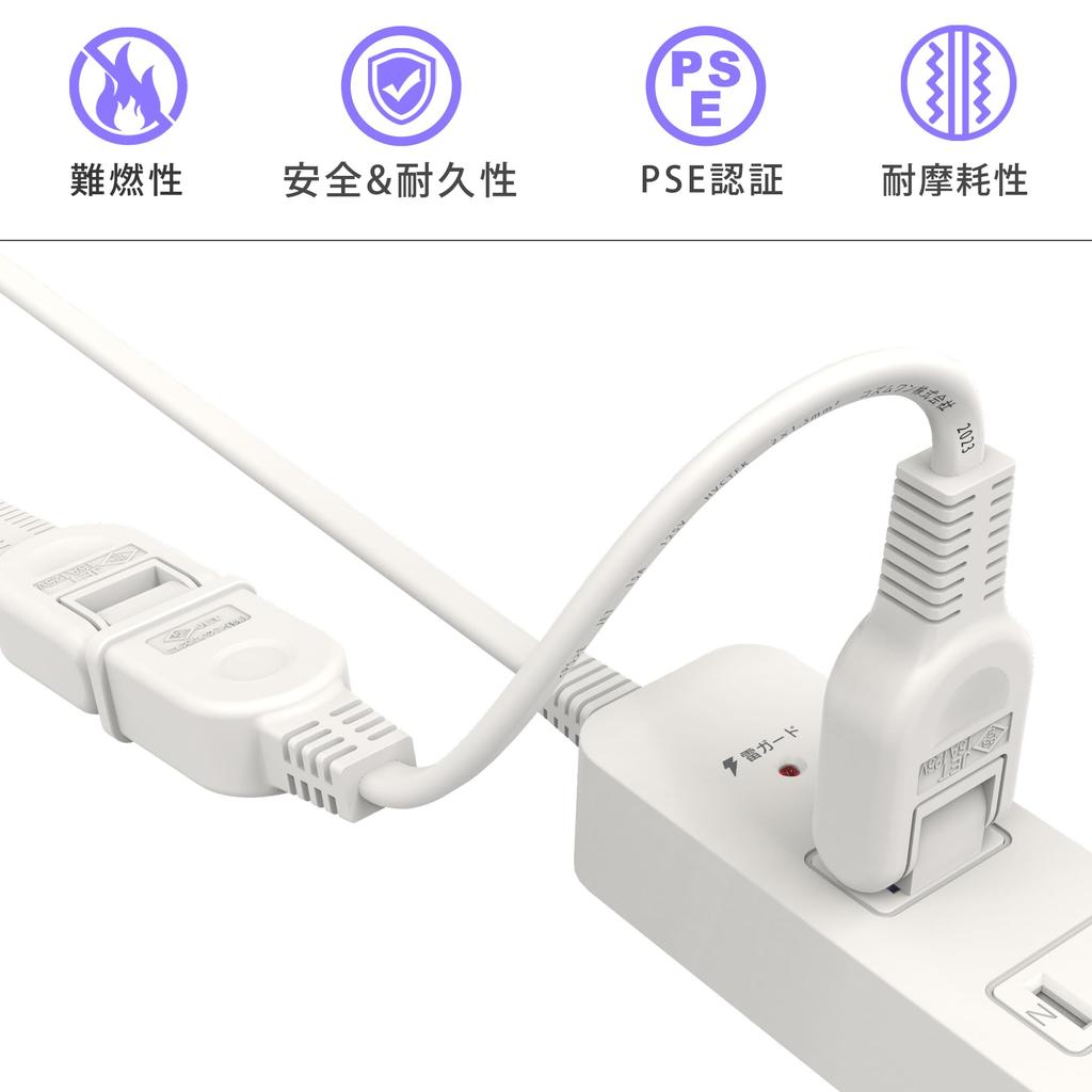 Удлинитель 1 розетка Белый 15A 1500W Трекинг-устойчивый Двойной Покрытый Изолирующий Колпачок Адаптер переменного тока Чистая Розетка Соединения Маленький Шнур Мягкий Короткий