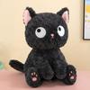 Cute Black Cat Doll Plush Toy Kitten Throw Pillow Sleeping Cushion Doll Birthday Gift Activity Doll