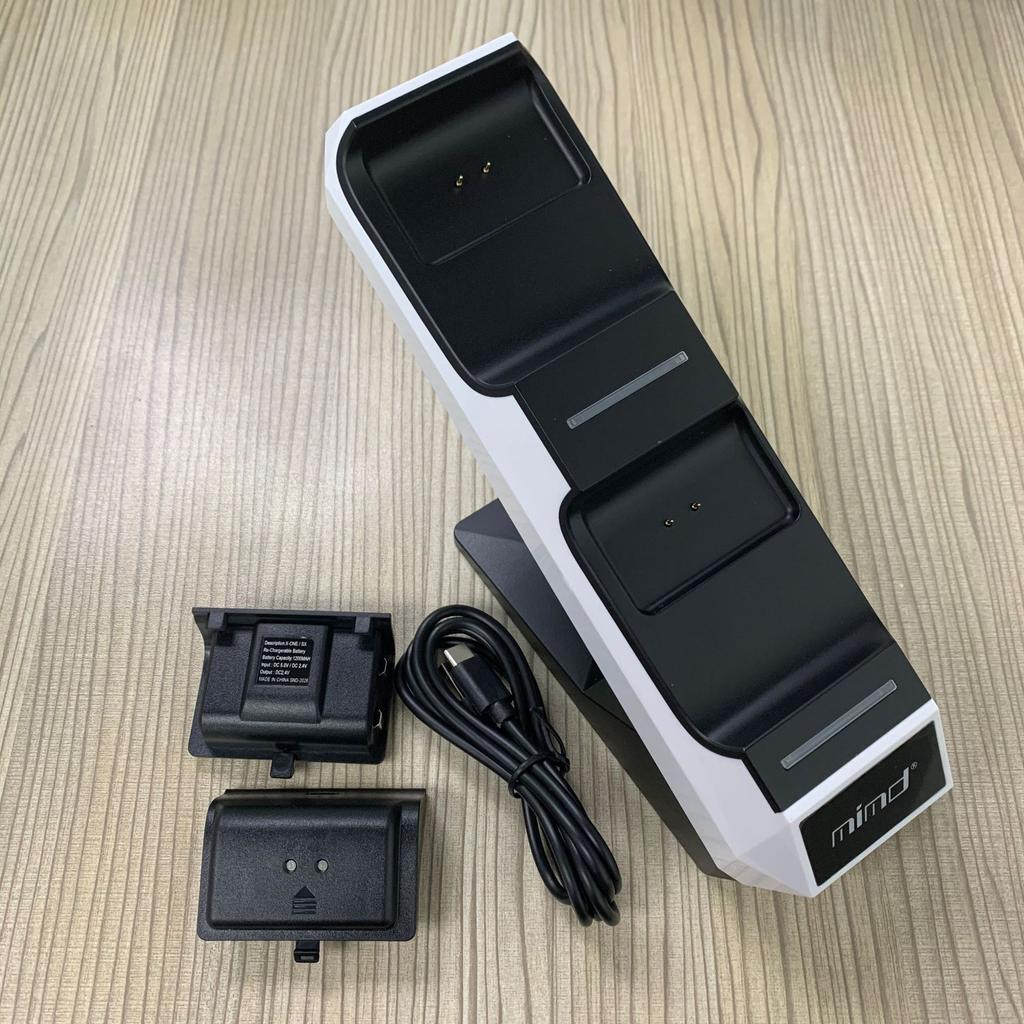 Dual Controller Charger Station for Xbox Series X/S, Charging Dock Bracket Stand with 2Pcs Rechargeable Battery Packs
