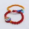 БРАСЛЕТ ИЗ БУСИН-СМАЙЛИКОВ «РАДУЖНЫЙ ПОДЪЕМ»
