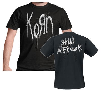 Футболка Korn Still a Freak Музыкальный Мерч Классический Метал Черный Новый Официальный