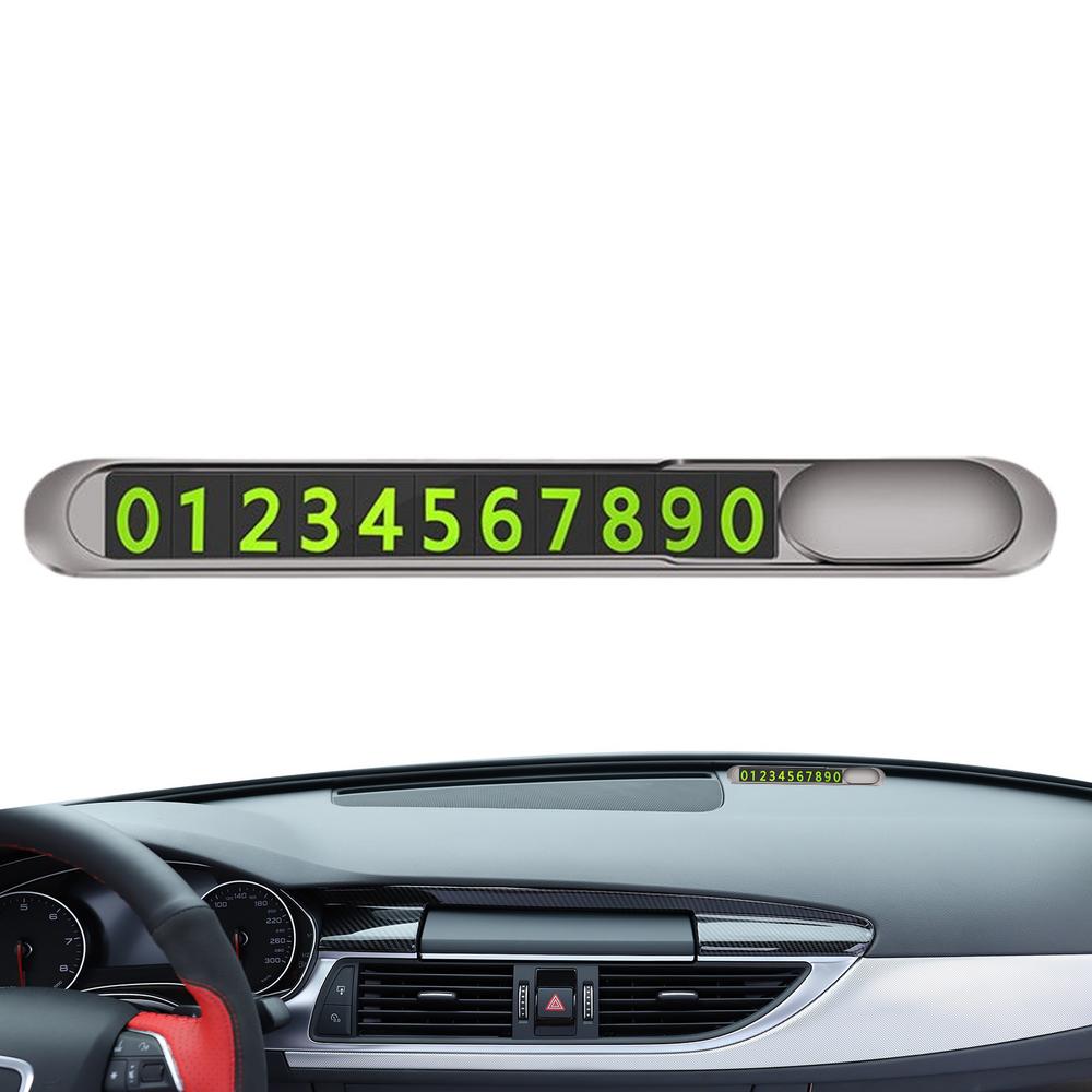 Временный номерной знак для парковки, металлический знак для парковки автомобиля, слайдер, окклюзионный дизайн, номер телефона, карта для оживленных городских районов