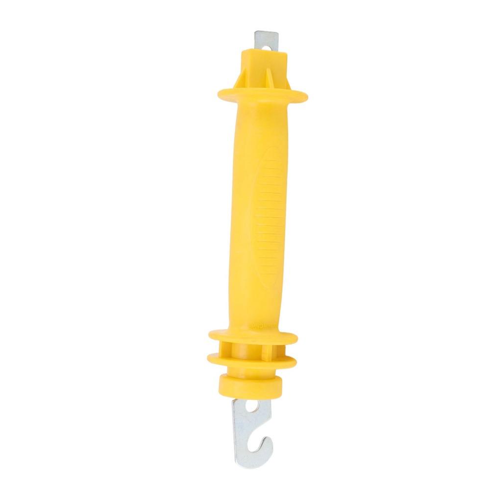Yellow Electric Fence Handle PE Insulated Fence Grip Durable Gate Grip Bar Livestock Fence