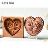 Cookie Stamp 3D Gingerbread Cookie Mold Carved Cookie Mold Baking Mold Wooden Cookie Mold