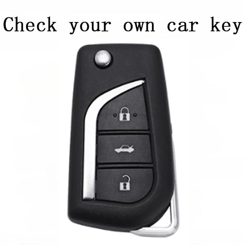 TPU Car Flip Key Case Cover for Toyota Auris Corolla Avensis Verso Yaris Aygo Scion TC IM Camry RAV4 Forturner Hilux Accessories