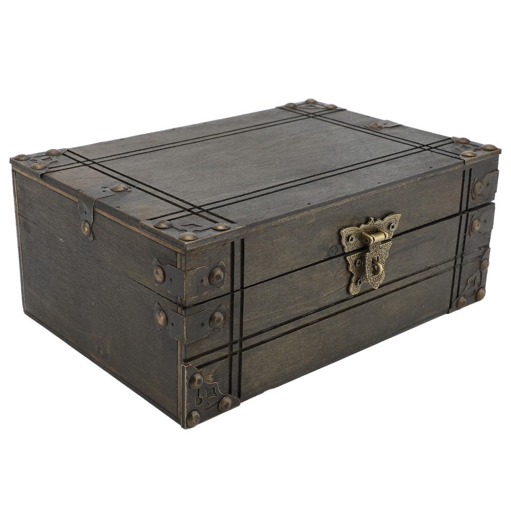 With Lid Wooden Jewelry Box Multifunctional Wooden Trinket Box For Jewelry Storage