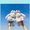 Tulip Butterfly Knot Flower Gauze Skirt Bunny Plush Doll With Cotton Filling