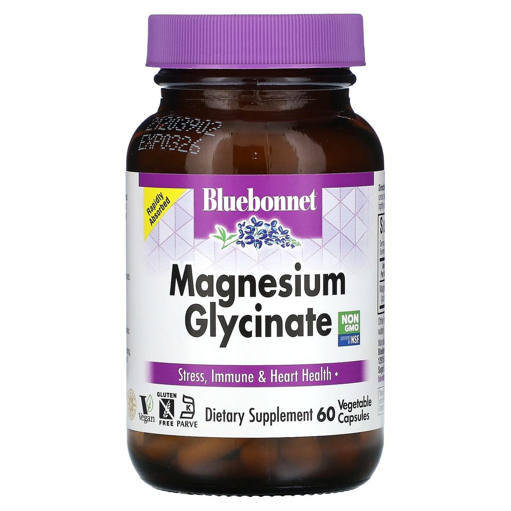 Glycine Magnesium, Veggie Capsules 60 (100Mg Per Capsule)