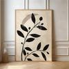 Minimalist Boho Plant Leaf Flower Poster Modern Floral Botanical Canvas  Scandi Wall Art for Living Room Home Decoration