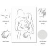 Романтический абстрактный плакат Lover Line Art Печать Пара Обнаженная картина на холсте Современная гостиная Минималистичная декоративная роспись