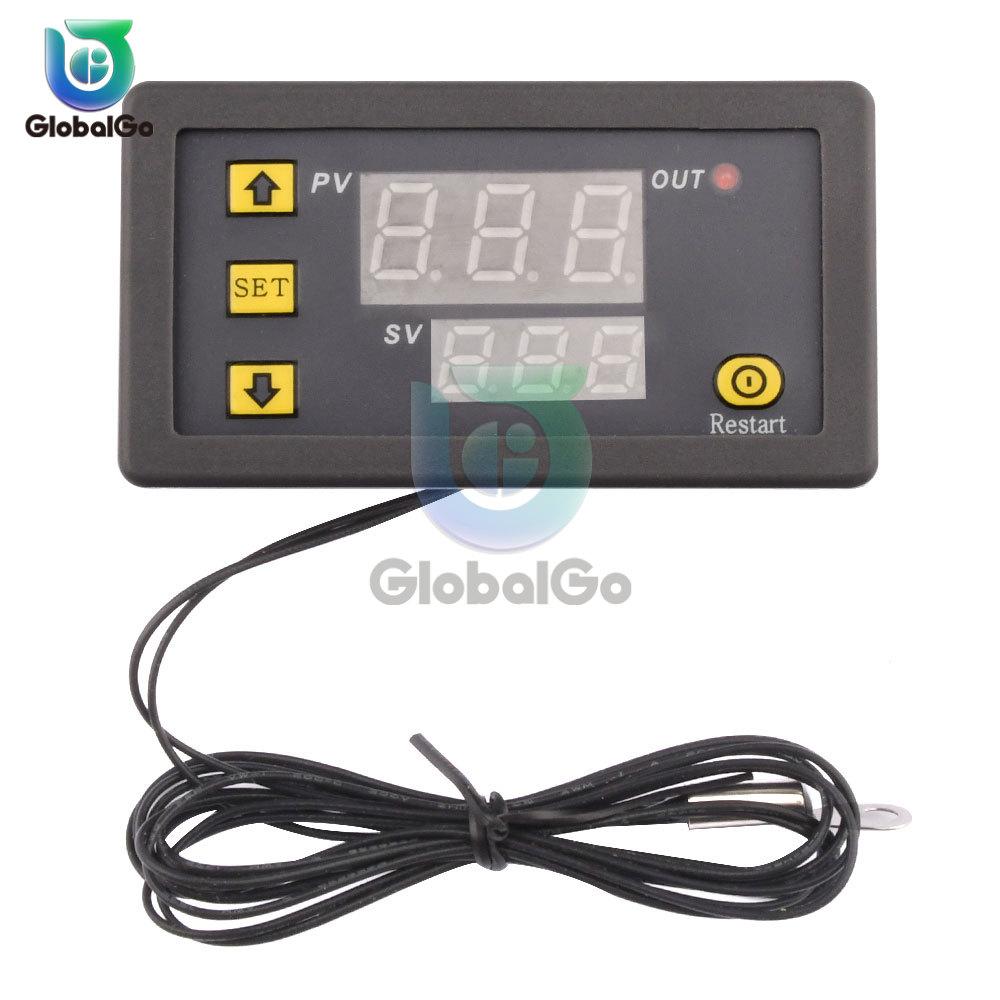 DC 5V/12V/24V Термостат Цифровой Контроллер Температуры Регулятор Терморегулятор Инкубатор NTC Сенсор Переключатель Модуль