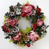 Simulation Retro Peony Wreath 40Cm Candlestick Wreath Christmas Halloween Decorative Flower Supply