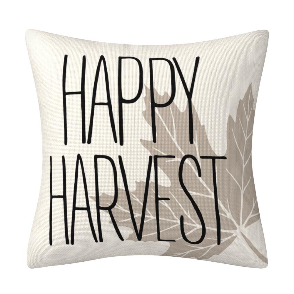 New Autumn Pumpkin Truck Thanksgiving Pillowcase Household Supplies Decorative Sofa Headrest Cover