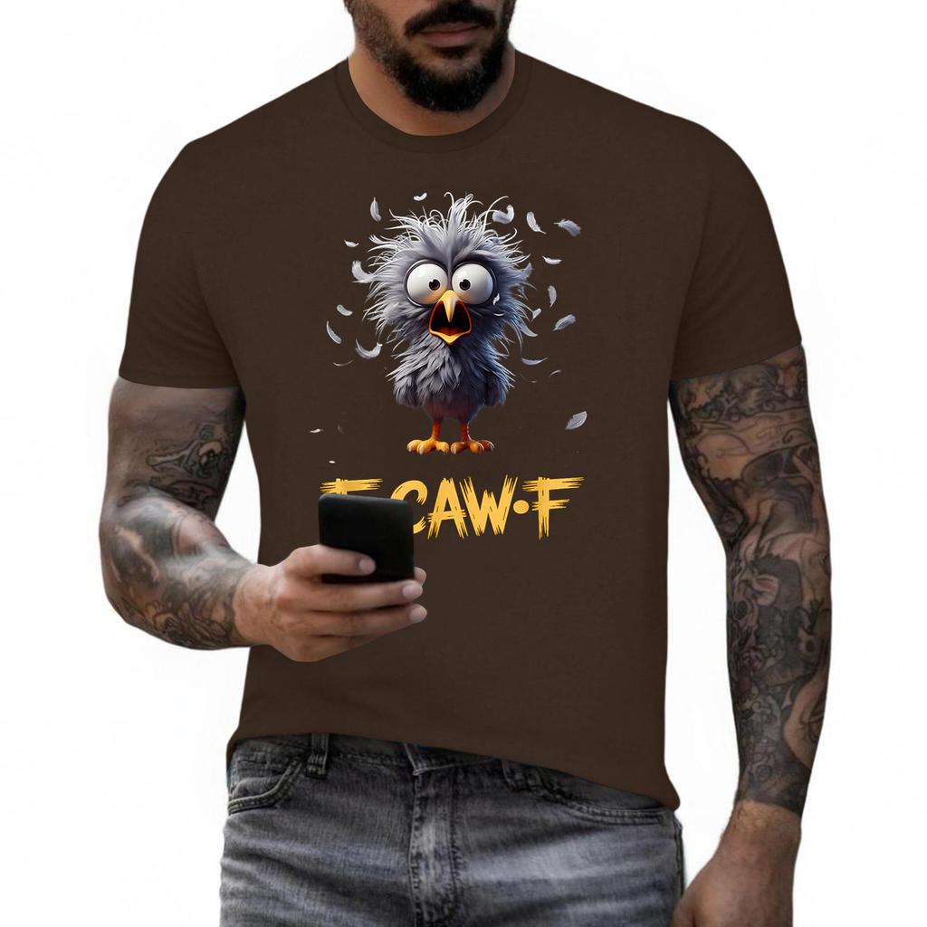 Funny F Caw F Chicken Rooster Cawing F-Caw-F Saying Pun T-Shirt