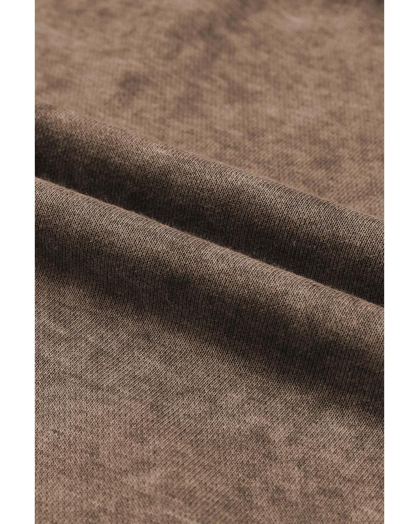 Azura Exchange Свободный коричневый свитшот с круглым вырезом и спущенными плечами