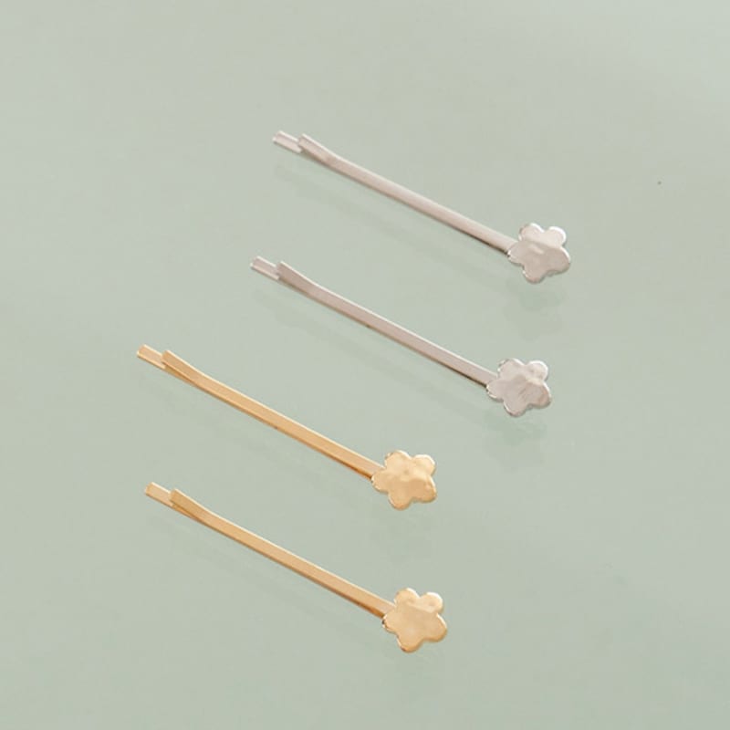 geegee [2SET] petit flower hair pin - 2color