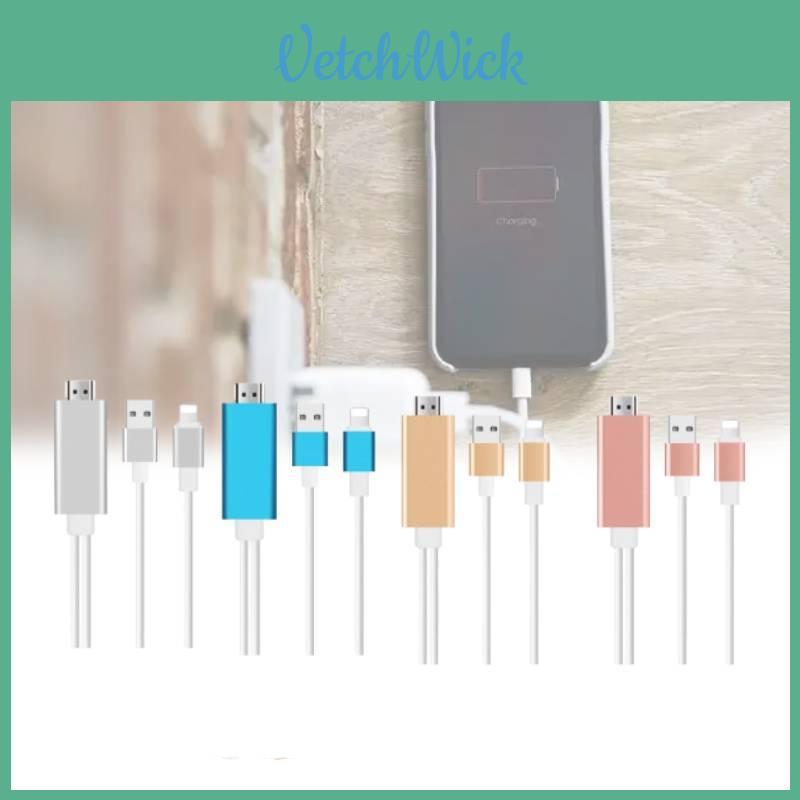 Кабель для зеркалирования экрана Apple 14 HDMI с разъемом Lightning для телефона на ТВ-дисплей