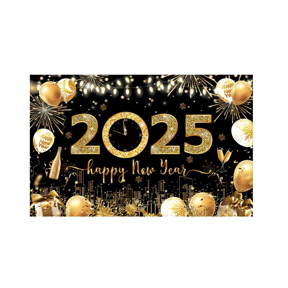 New Year Theme Happy New Year Photography Backdrop Background Banner Home Party Decor