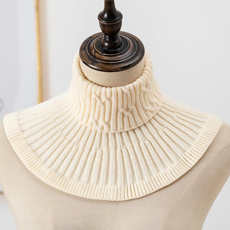 1Pc Scarf Knitted Fake Collar Warm Windproof Detachable