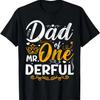 Папа Мистера Вандерфул Вечеринка Подходящая Семейная Футболка на 1-й День Рождения