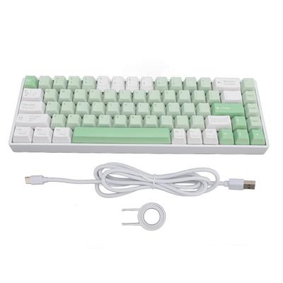 68-клавишная механическая клавиатура с красным переключателем RGB беспроводная 2.4G BT клавиатура типа C для Win 2000 ME XP