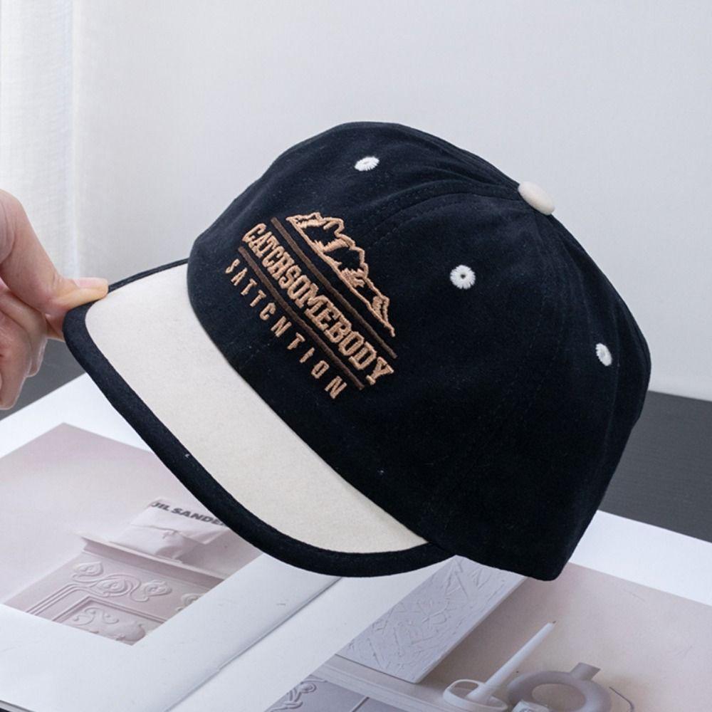 Embroidery Letter Baseball Cap Casual Peaked Cap Autumn Sunscreen Hat Streetwear