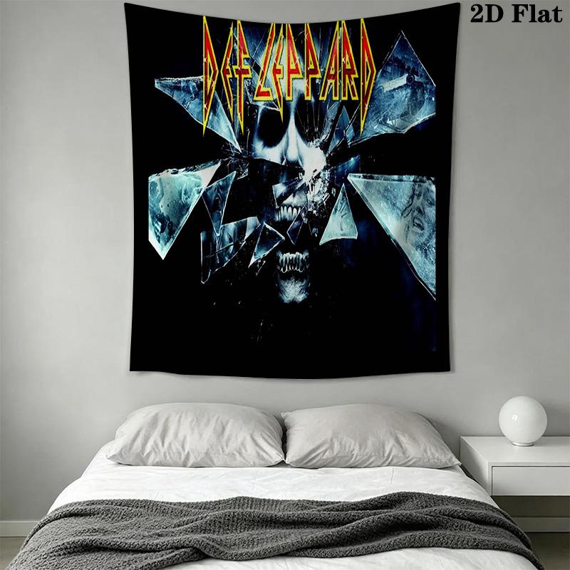 Def Leppard Live Mexico City Tapestry Wallmounted Fashion Print Homestay Soft Decoration Tapestry Atmospheric Background Cloth