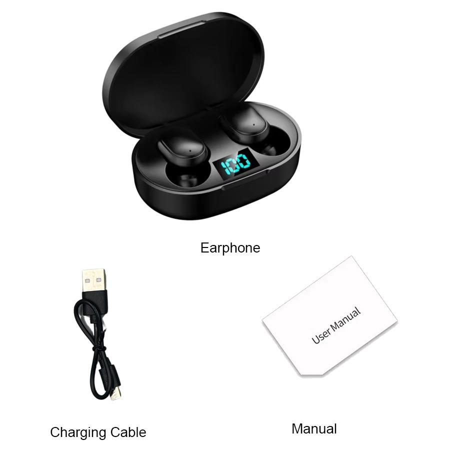 E6S TWS Bluetooth наушники беспроводная Bluetooth гарнитура шумоподавляющие гарнитуры с микрофоном наушники для Xiaomi iphone