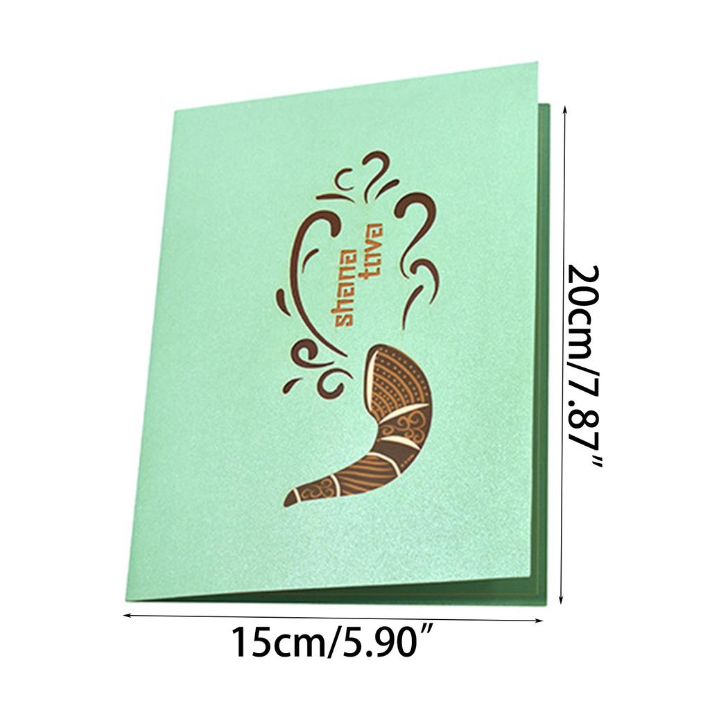 HappyRosh Hashanah поздравительные открытки еврейский новогодний подарок религиозные еврейские подарочные карты Shanah Tova для семьи 15x20 см 1 компл.