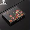 Colored Mushrooms Rfid Credit Card Holder Slim Metal Card Wallet Business Card Holders Small Card Case for Men Women