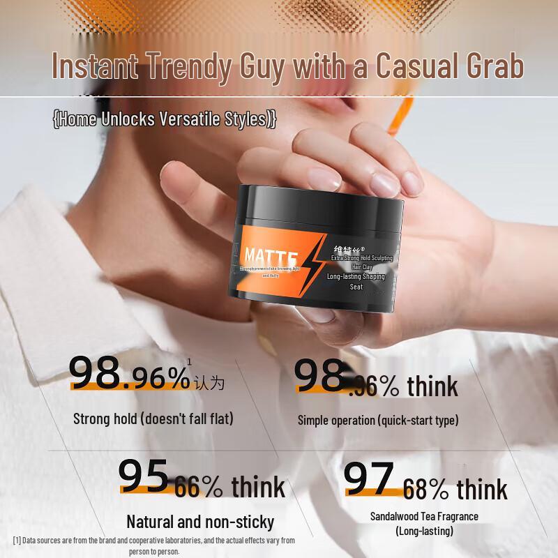 Воск для волос VTS Strong Hold Shiny Hair Wax 100 г