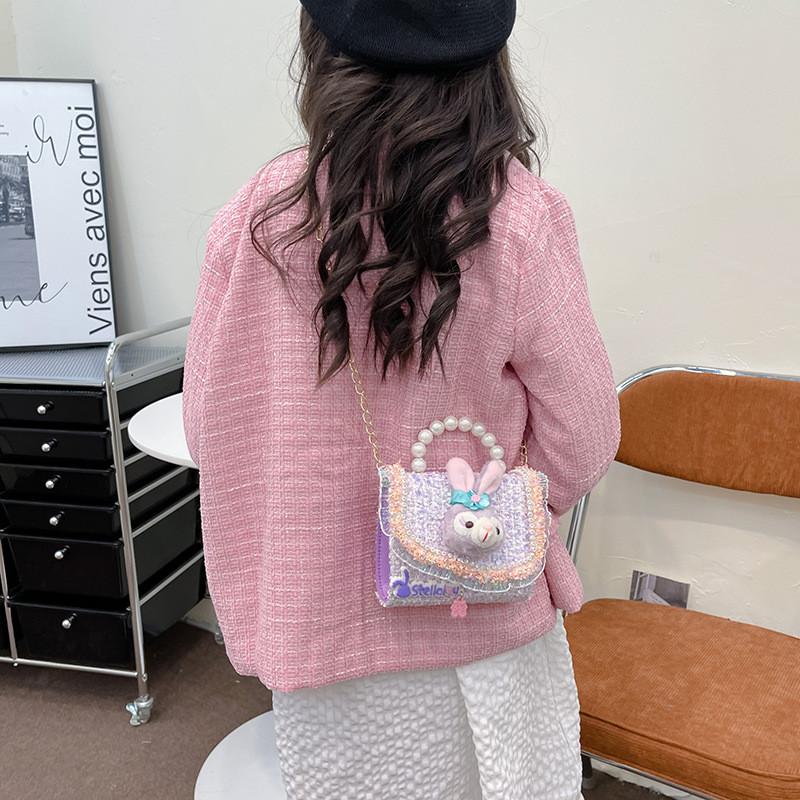 Kids Handheld Girls Shoulder Bag Cotton Linen Water Resistant Features Durable