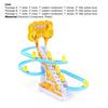 Electric Duck Toys Hand-eyes Coordination Broken-proof Festival Gift Electric Duck Climbing Stairs Toy for Relax