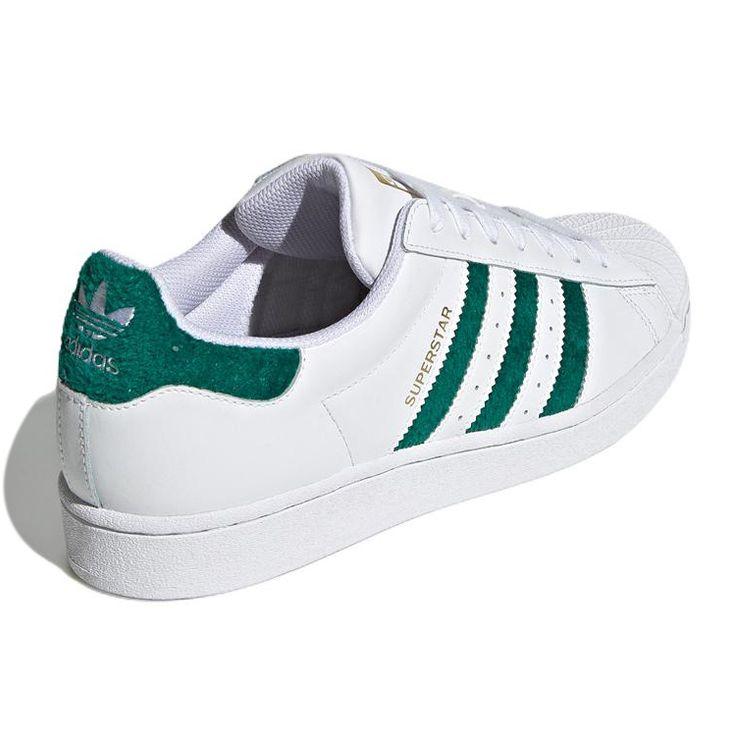 Adidas Superstar White Gold Metallic Unisex Sneakers Cloud-White H00190