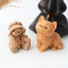 Милая 3D Улыбка Сидящий Кот Силиконовая Форма для Свечей Крышка Медведь Мыло Смола Форма Котенок Гипс Смола Поделки Формы Сделай Сам Шоколад Кубики Льда