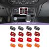 ABS Car Window Button Trim Decorative Stickers For Jeep Wrangler JL For JT Gladiator 2018 Up Interior Accessories