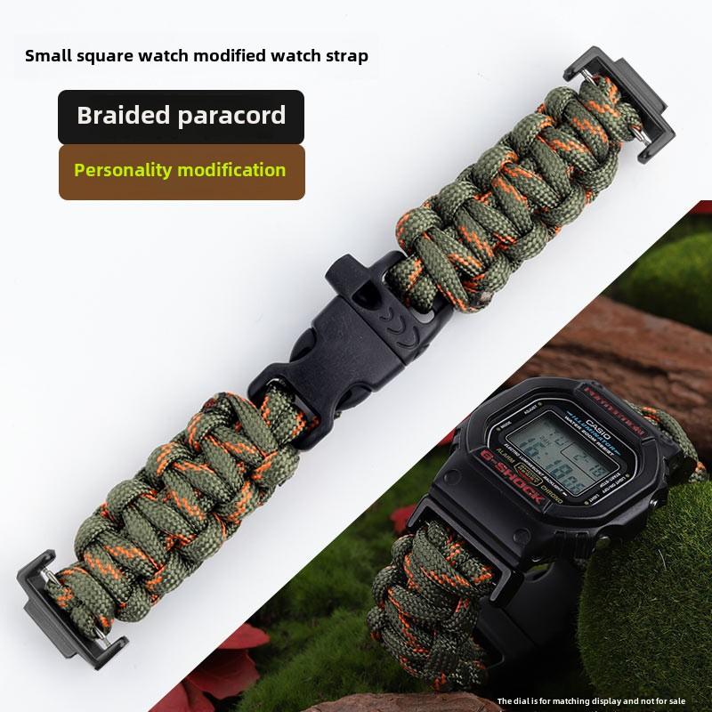 Плетеный нейлоновый ремешок для часов Для Casio Gshock dw5600 GW-M5610 Ga100 GA2100 GM-5600 модификация ткань dw-5600 Аксессуары для спортивных часов