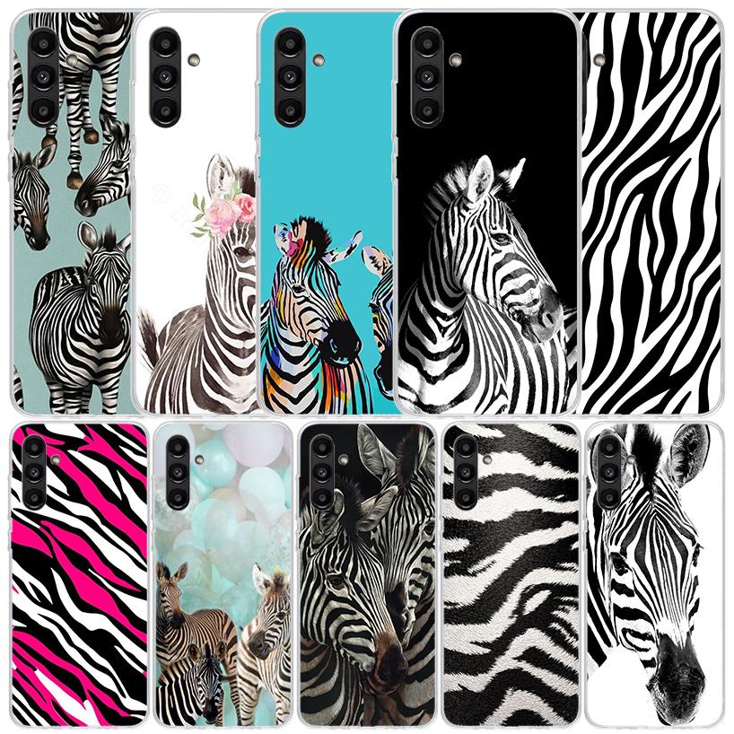 Zebra Stripe Black White Phone Case For Samsung Galaxy A17 A37 A57 A16 A15 A14 A13 A56 A55 A54 A53 A36 A35 A34 A33 A26 A25 A24 A