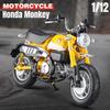 1/12 Honda Monkey игрушечный мотоцикл литой металлической модели супер спортивная миниатюрная коллекция звук и свет подарок для мальчиков