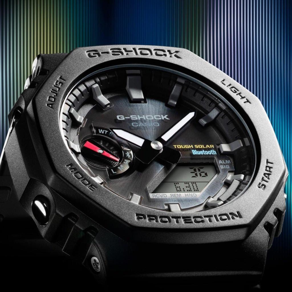 Мужские часы Casio G-SHOCK Tough Solar Черные GA-B2100-1A,