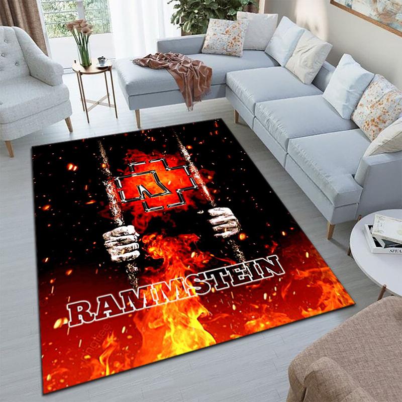 Тилль Линдеманн, вокалист немецкой хэви-метал рок-группы Rammstein, фланелевый ковер домашний декор противоскользящий коврик для двери защитный коврик для сиденья W23