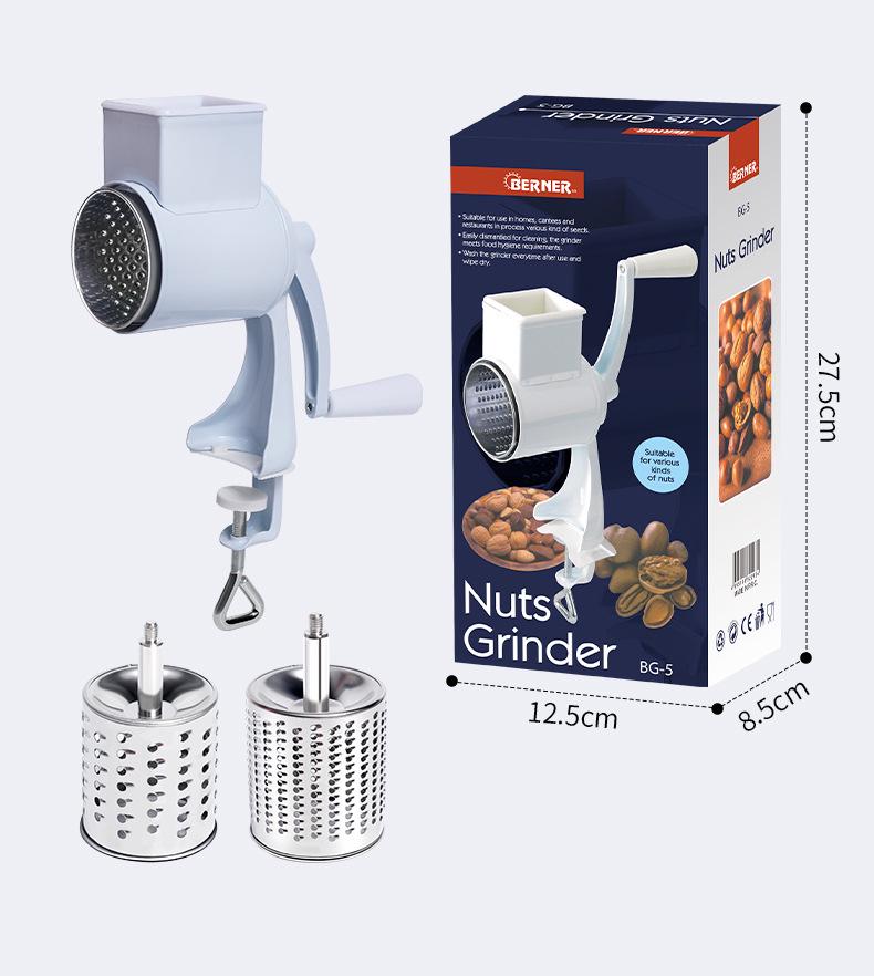 Multi-functional Manual Peanut and Cheese Shredder/Grinder